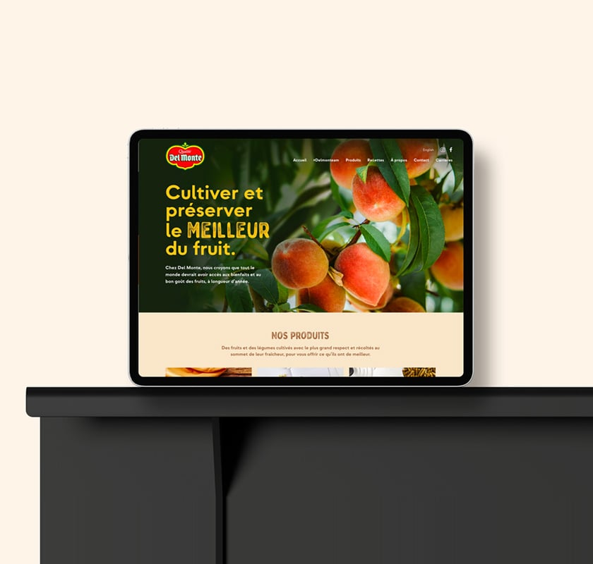 For our latest collaboration with Nortera, our team was selected to develop the new presentation page for their Del Monte brand, aligned with their new graphic guidelines.